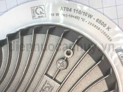 Đèn âm trần mầu trắng Rạng Đông AT04 10W Lỗ khoét 110mm - Chip LED Samsung chất lượng cao, chỉ số hoàn màu CRI 80 trung thực