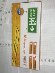Đèn chỉ dẫn thoát hiểm Asia 3W 2 mặt không chỉ hướng
