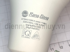 Đèn led bulb tròn Rạng Đông A70N1 12W.H mầu trắng