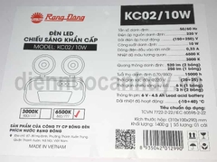 Đèn led chiếu sáng khẩn cấp Rạng đông KC02-10W