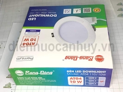 Đèn LED Downlight âm trần Rạng Đông AT04 110 10W (4000K) trung tính. Giải pháp chiếu sáng nội thất ấm cúng và tiết kiệm điện năng cho trần thạch cao