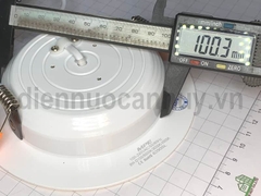 Đèn led downlight MPE DLVL 9 3C nguyên khối viền vàng 105/9W  Đổi mầu