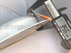 Đèn led downlight MPE DLVL 9 3C nguyên khối viền vàng 105/9W  Đổi mầu