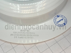 Đèn led downlight MPE DLVL 9 3C nguyên khối viền vàng 105/9W  Đổi mầu