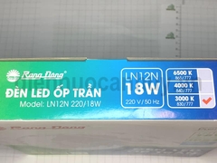 Đèn led ốp trần Rạng Đông LN12N 18W tròn as Vàng