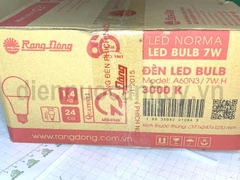 Đèn led tròn rạng đông A60N3/7W.H 7W as trắng