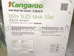 Đèn sưởi treo tường Kangaroo KGWH3/G Kích thước 55cm (3 bóng vàng có thể đổi thành bóng trắng). Đèn sưởi ấm đa năng lắp đặt linh hoạt cho nhà tắm, phòng ngủ, bếp