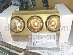 Đèn sưởi treo tường Kangaroo KGWH3/G Kích thước 55cm (3 bóng vàng có thể đổi thành bóng trắng). Đèn sưởi ấm đa năng lắp đặt linh hoạt cho nhà tắm, phòng ngủ, bếp