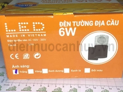 Đèn tường trang trí địa cầu Asia 6W mầu trắng