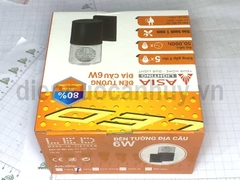 Đèn tường trang trí địa cầu Asia 6W mầu vàng