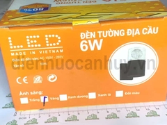 Đèn tường trang trí địa cầu Asia 6W mầu vàng