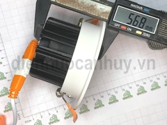 Đèn âm trần lỗ mở 90 mm mặt kính Asia COB 7W mầu vàng
