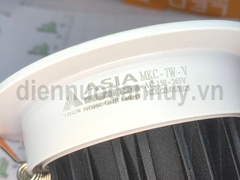 Đèn âm trần lỗ mở 90 mm mặt kính Asia COB 7W mầu vàng