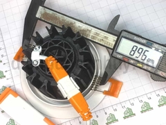 Đèn âm trần lỗ mở 90 mm mặt kính Asia COB 7W mầu vàng