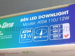 Đèn led downlight Rạng Đông AT04 110/12W as Vàng