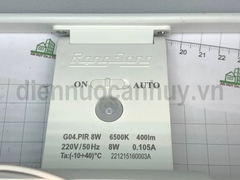 Đèn led gương cảm biến Rạng Đông G04.PIR/8W as Trắng