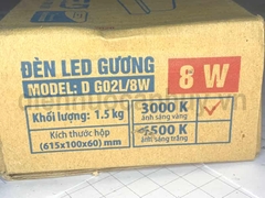 Đèn led gương nhà tắm Rạng Đông D G02L 8W as Vàng