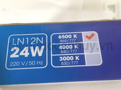 Đèn led ốp trần Rạng Đông LN12N 300x300 24W Vuông as Trắng