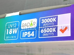 Đèn led ốp trần tròn có cảm biến chuyển động 220/18W LN12.RAD