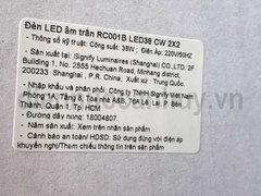 Đèn led panel Philips RC001B 600x600mm as trắng 38W