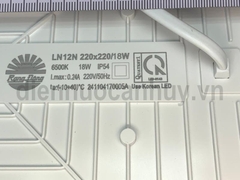 Đèn ốp trần vuông Rạng Đông LN12N 220x220/18W as Trắng