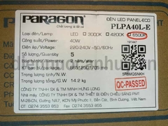 Đèn panel Paragon PLPA40L-E - 600x600 as Trắng