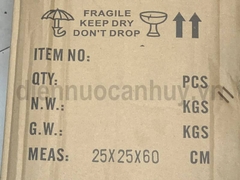 Đen sân vườn inox 25x25x60 cm