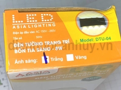 Đèn tường trang trí 4 tia 8W mầu trắng Asia
