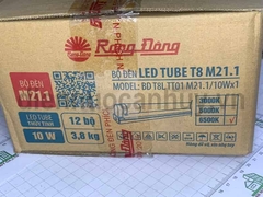 Đèn tuýp thủy tinh liền máng Rạng Đông T8 - 0.6m 10W as trắng