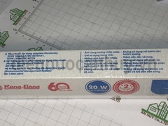 Đèn tuýp thủy tinh liền máng Rạng Đông -1.2m 20W as trắng