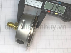 Đồng hồ đo áp suất mặt dầu Hongsen HS-OG-1.8L xanh sử dụng với gas R22 R134a R404A R407c