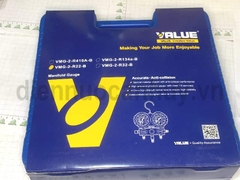 Đồng hồ nạp gas đôi có dây Value VMG-2-R22-B