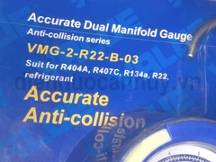 Đồng hồ nạp gas đôi không dây Value VMG-2-R22-B-03