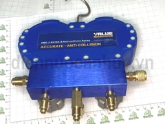 Đồng hồ nạp gas đôi không dây Value VMG-2-R410A-B-03