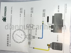 Đồng hồ nạp gas đơn đỏ Hongsen HS-468AH