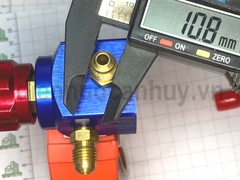 Đồng hồ nạp gas đơn đỏ Hongsen HS-468AH