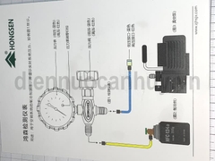 Đồng hồ nạp gas đơn xanh Hongsen HS-468AL