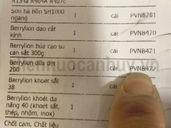 Dũa bằng 8 inch Berrylion T12 Model 052501200. Dụng cụ dũa dẹt mài sắt thô mịn tay cầm chống trượt