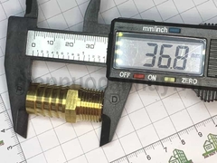 Đuôi chuột thẳng đồng thau ren ngoài 17 mm (38) ra ống 16 mm - Đầu nối chuyển đổi chuyên dụng cho hệ thống dây hơi khí nén và Gas