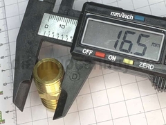 Đuôi chuột thẳng đồng thau ren ngoài 17 mm (38) ra ống 16 mm - Đầu nối chuyển đổi chuyên dụng cho hệ thống dây hơi khí nén và Gas