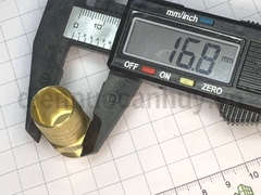 Đuôi chuột thẳng đồng thau ren ngoài 17 mm (38) ra ống 16 mm - Đầu nối chuyển đổi chuyên dụng cho hệ thống dây hơi khí nén và Gas