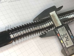 Đuôi xi phông chậu rửa mặt đồng mạ inox uấn cong sun 50cm