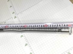 Đuôi xi phông chậu rửa mặt đồng mạ inox uấn cong sun 50cm