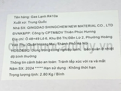 Gas máy lạnh điều hòa Supon R410a 2.8 kg
