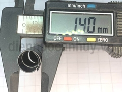Ghen ruột gà xoắn PE cuấn gọn dây tủ điện văn phòng D16 Đen