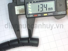 Ghen ruột gà xoắn PE cuấn gọn dây tủ điện văn phòng D16 Đen