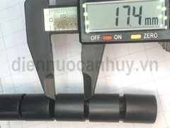 Ghen ruột gà xoắn PE cuấn gọn dây tủ điện văn phòng D22mm Đen