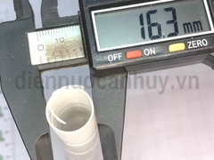Ghen ruột gà xoắn PE cuấn gọn dây tủ điện văn phòng D22 Trắng
