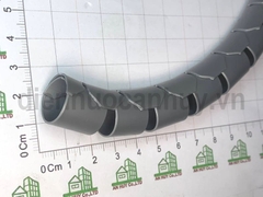 Ghen ruột gà xoắn PE cuấn gọn dây tủ điện văn phòng D22 Xám