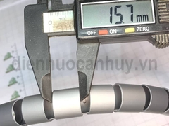 Ghen ruột gà xoắn PE cuấn gọn dây tủ điện văn phòng D22 Xám